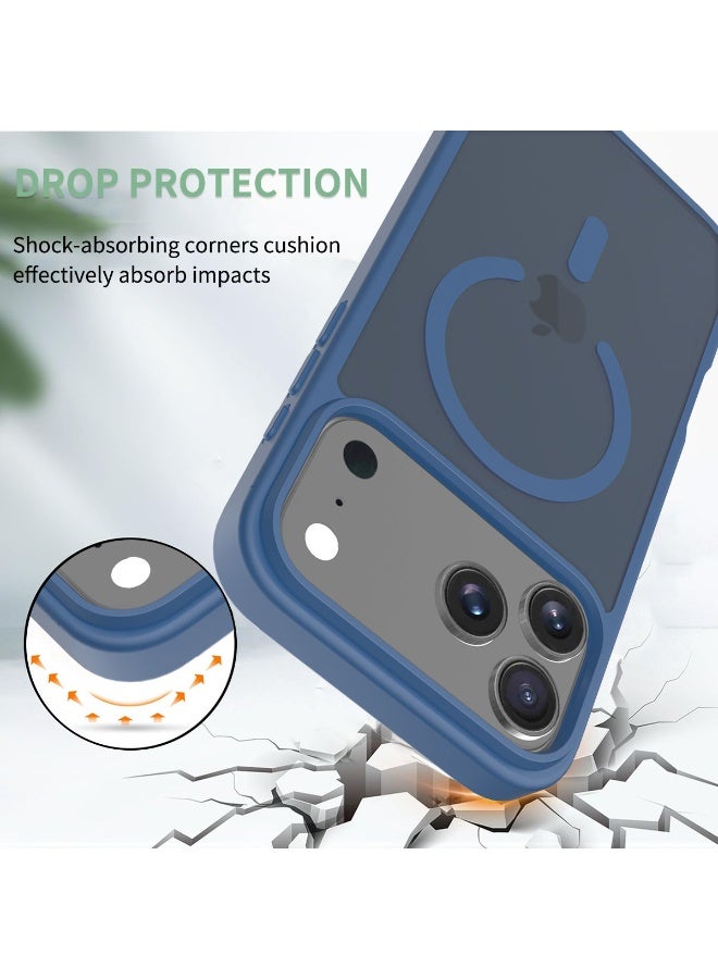 ZXING ‌Magnetic iPhone17 Pro Max Case Deep Blue MagSafe Slim 360 Drop Protection - Image 1